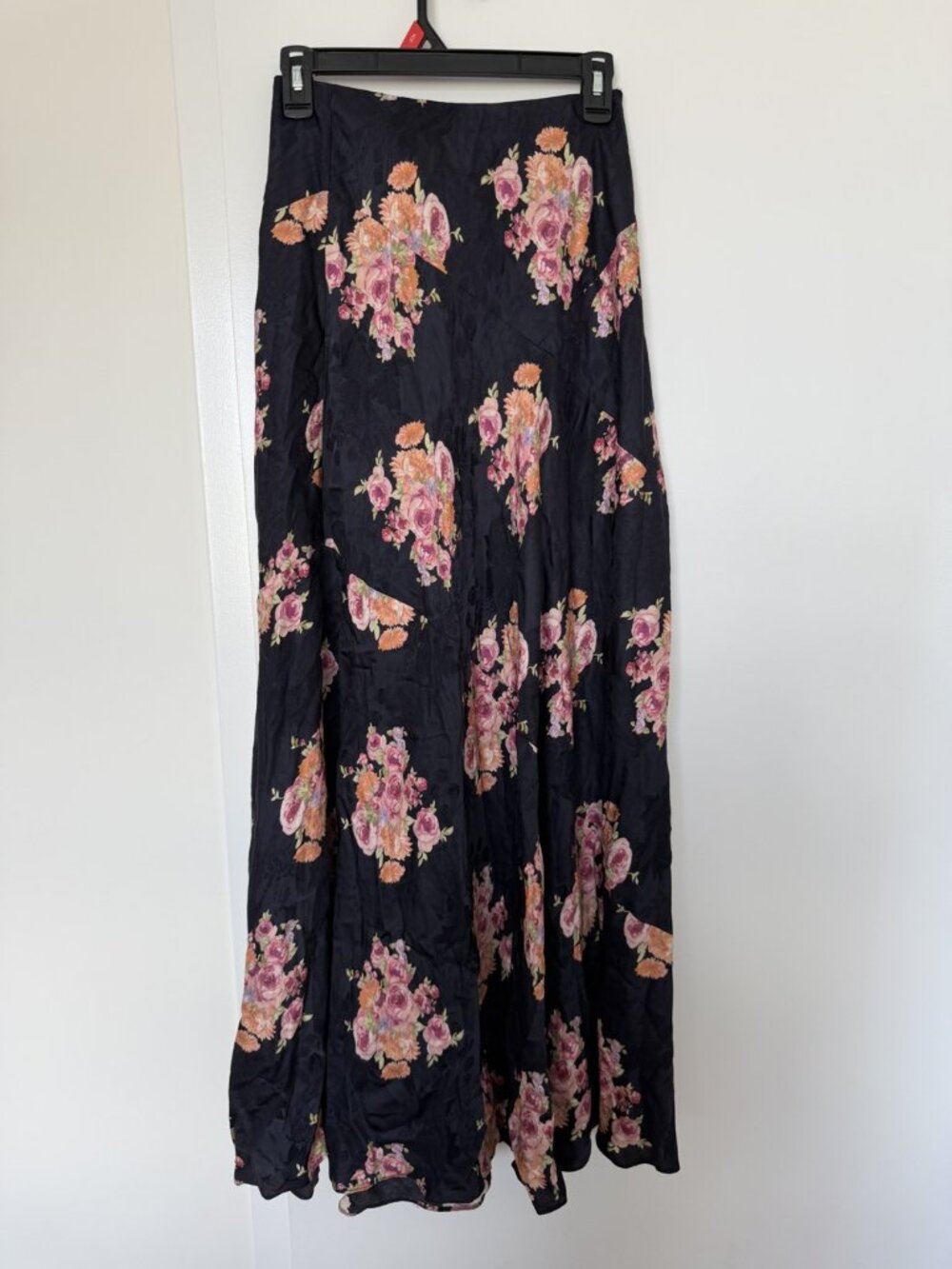 LoveShackFancy Dark Floral Maxi Skirt Size S